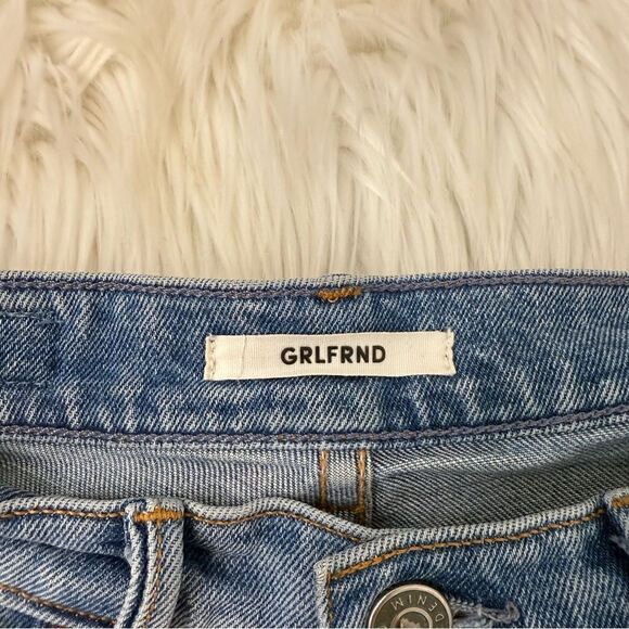 [GRLFRND] Karolina Straight Leg Distressed Jean - Size 25 - Picture 2 of 6